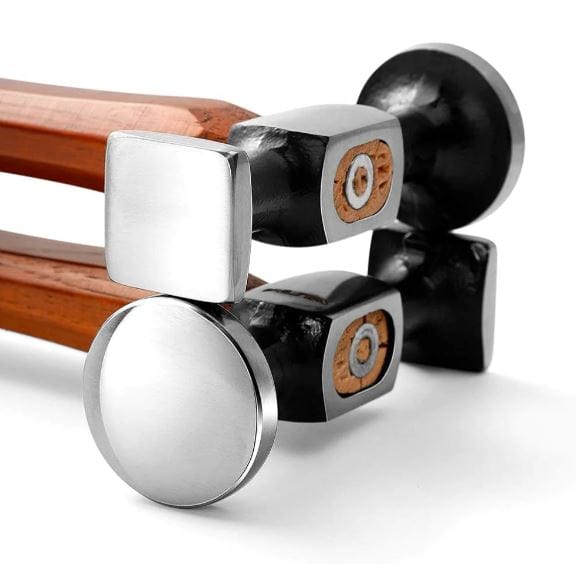 Wuta Tools and Supplies Double headed Steel Leather Hammer/ Mallet