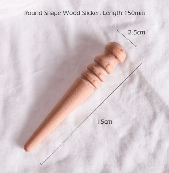 Wuta Tools and Supplies Wooden Edge Burnisher Polishing Tool for Leather Crafting