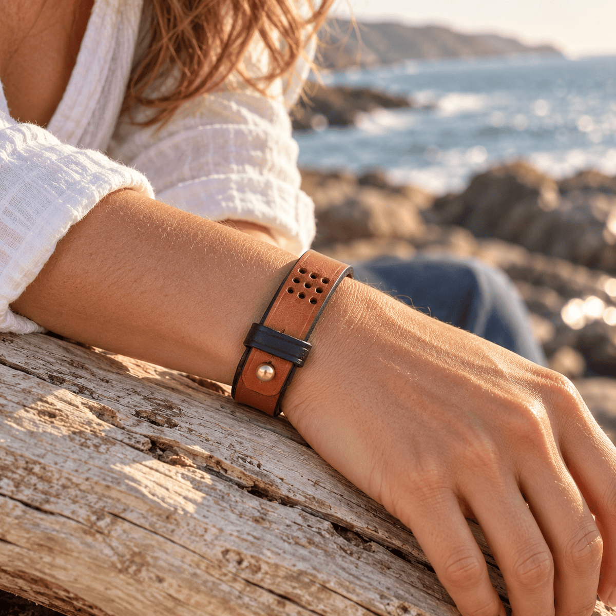 Hands of Tym Bracelets 'Hawthorn' The Bespoke Handmade Leather Bracelet