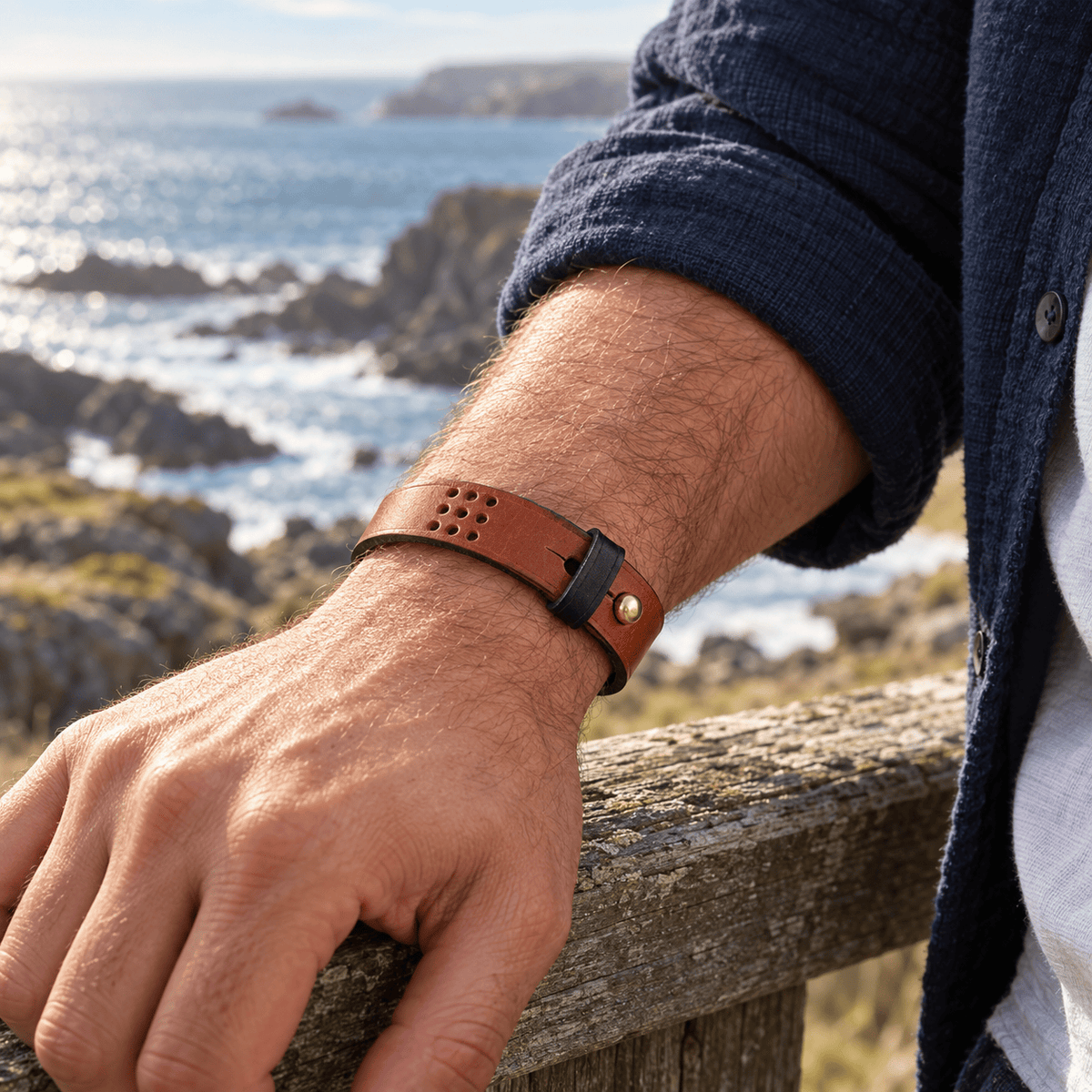 Hands of Tym Bracelets 'Hawthorn' The Bespoke Handmade Leather Bracelet
