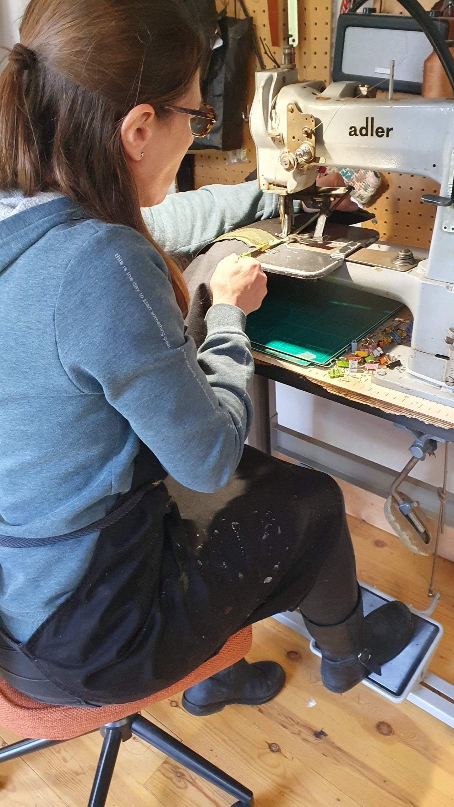 Hands of Tym Course 'Bag in a Day' Practical Leather Course Tote Bag