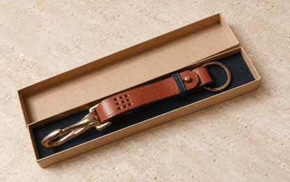Hands of Tym Keychains 'Sycamore Fob' Handmade Leather Key Fob / Keyring