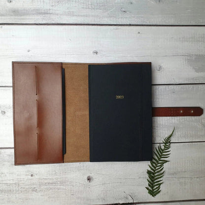 Hands of Tym Notebooks & Notepads 'Laurel' The Bespoke Handmade Luxury Leather Notebook Journal A5 standard