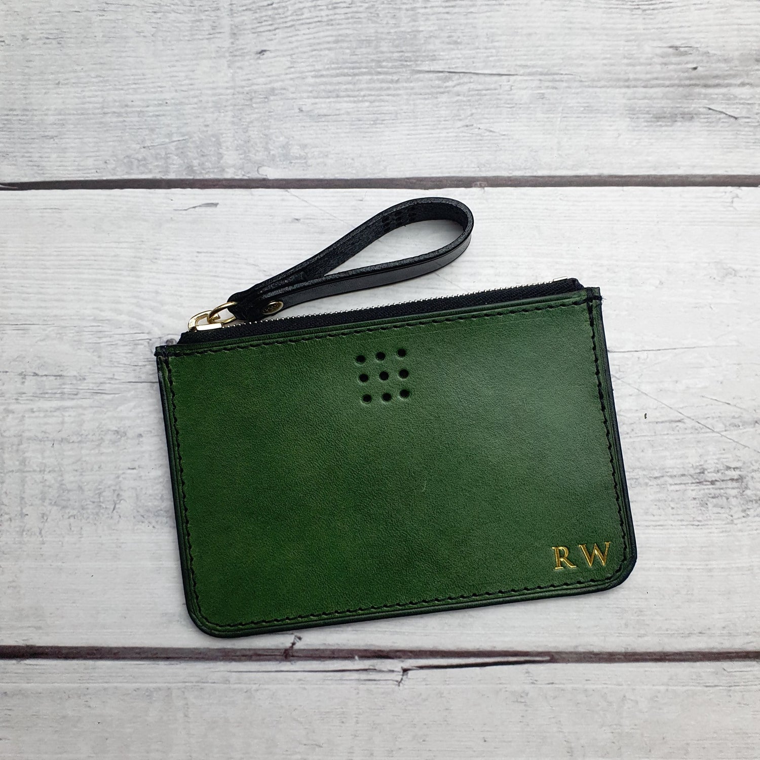 Hands of Tym Wallets & Money Clips 'Birch Mini' The Bespoke Handmade Leather Zip Top Purse