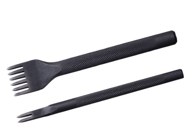Wuta Tools and Supplies Diamond Black Iron Leather Chisel Leather Craft Hole Punch Tools