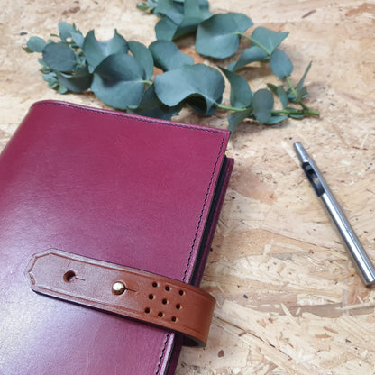 Hands of Tym stationery 'Laurel' The Bespoke Handmade Luxury Leather Notebook / Diary A5 - Slim