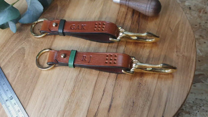 'Sycamore Fob' Handmade Leather Key Fob / Keyring