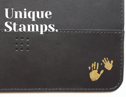 Hands of Tym Bag 'Birch' Bespoke Handmade Leather Zip Top Pouch / Clutch Bag