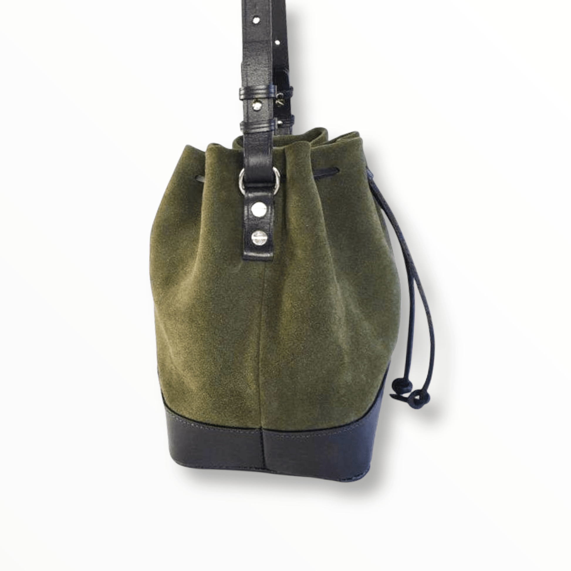 Hands of Tym Bag 'Hazel' Bespoke Handmade Soft Suede Medium Bucket Bag