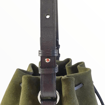Hands of Tym Bag 'Hazel' Bespoke Handmade Soft Suede Medium Bucket Bag
