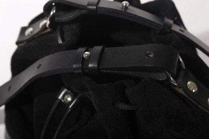 Hands of Tym Bag 'Hazel Mini' Bespoke Handmade Soft Suede and Leather Mini Bucket Bag