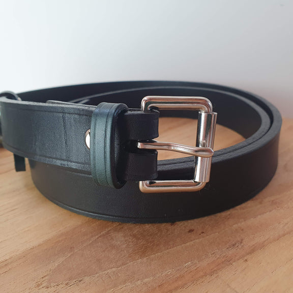 'Ash Slim' Bespoke Handmade Leather Belt - Slim 25mm – Hands of Tym