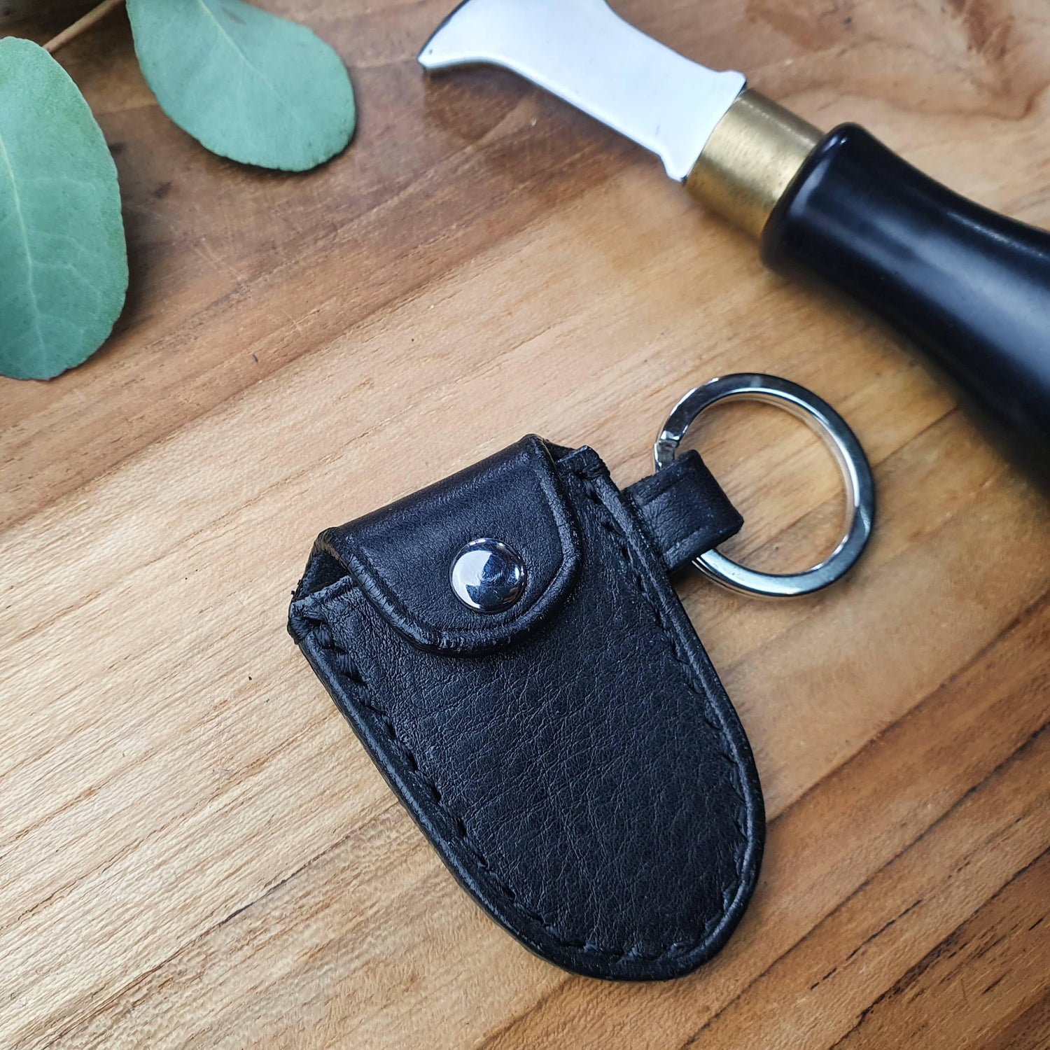 Safe Key' The Handmade Leather Safe Key Pouch Holder on Keyring