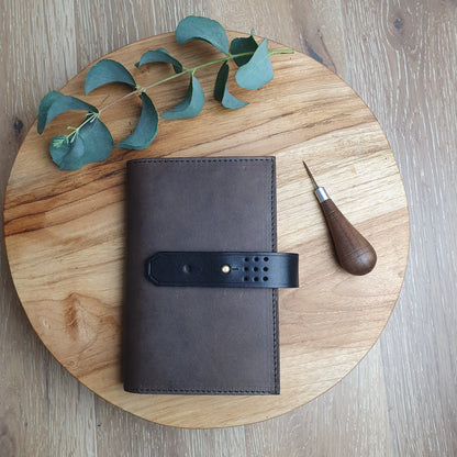 Hands of Tym Notebooks & Notepads 'Laurel' The Bespoke Handmade Luxury Leather Notebook / Diary A6