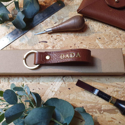 Hands of Tym 'Samara' The Personalised Handmade Leather Keyring