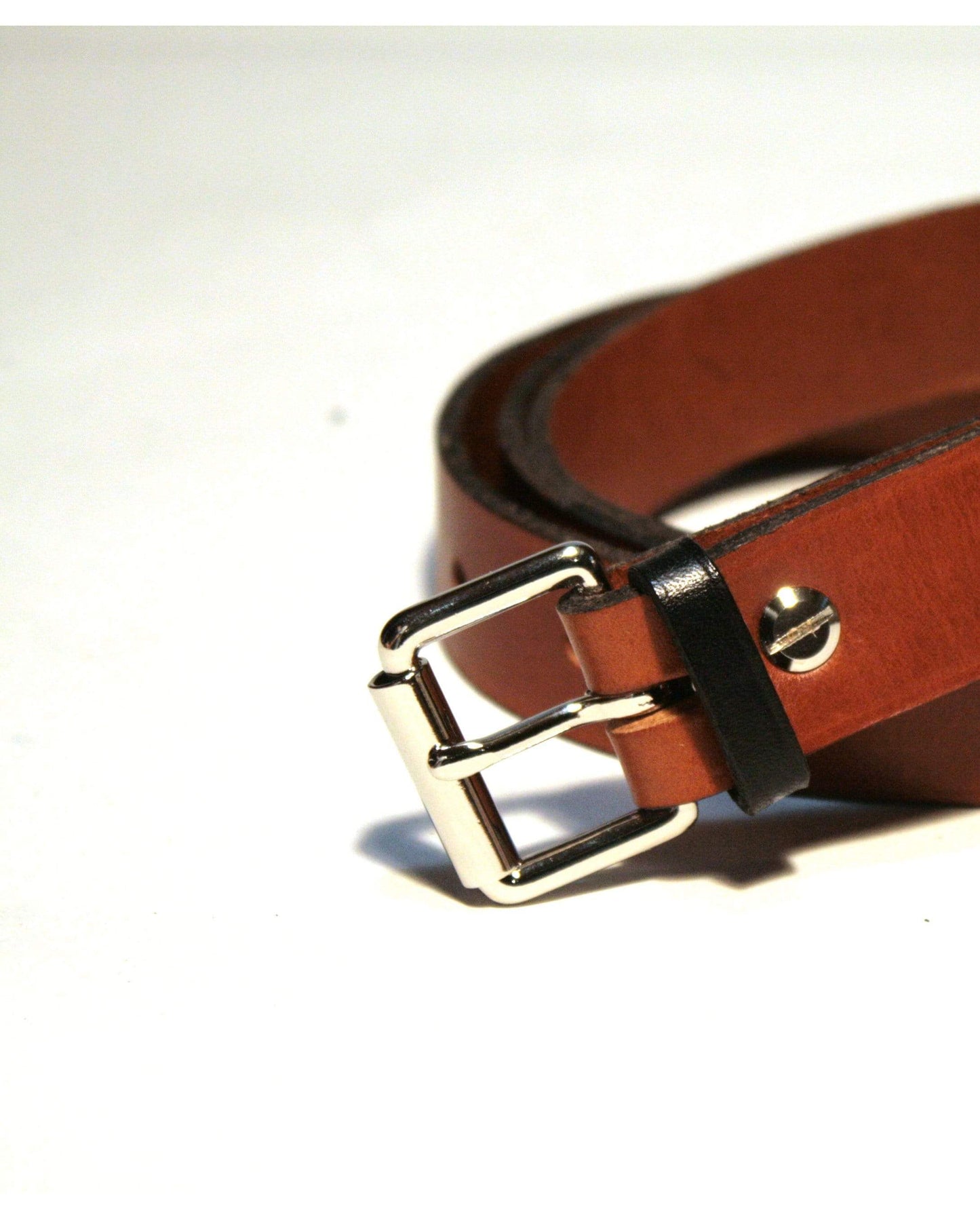 Hands of Tym SLG 'Ash Slim' Bespoke Handmade Leather Belt - Slim 25mm