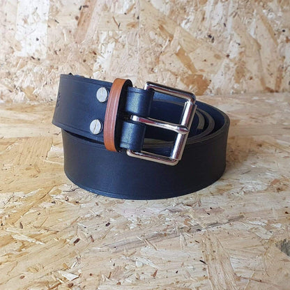 Hands of Tym SLG 'Ash Wide' Bespoke Handmade Leather Belt - Wide 38mm