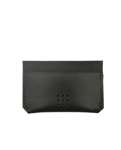 Hands of Tym SLG Black 'Yew' The Bespoke Handmade Leather Card Holder