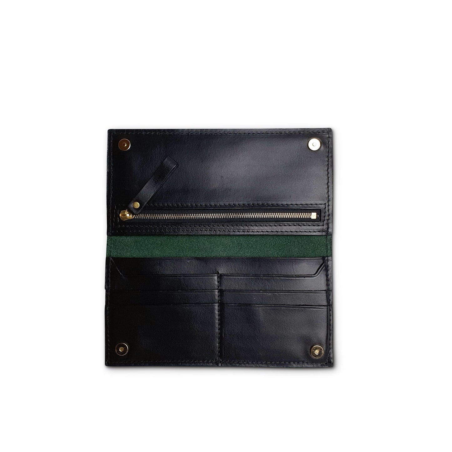 Hands of Tym SLG 'Juniper' Bespoke Handmade Long Leather Purse with zip