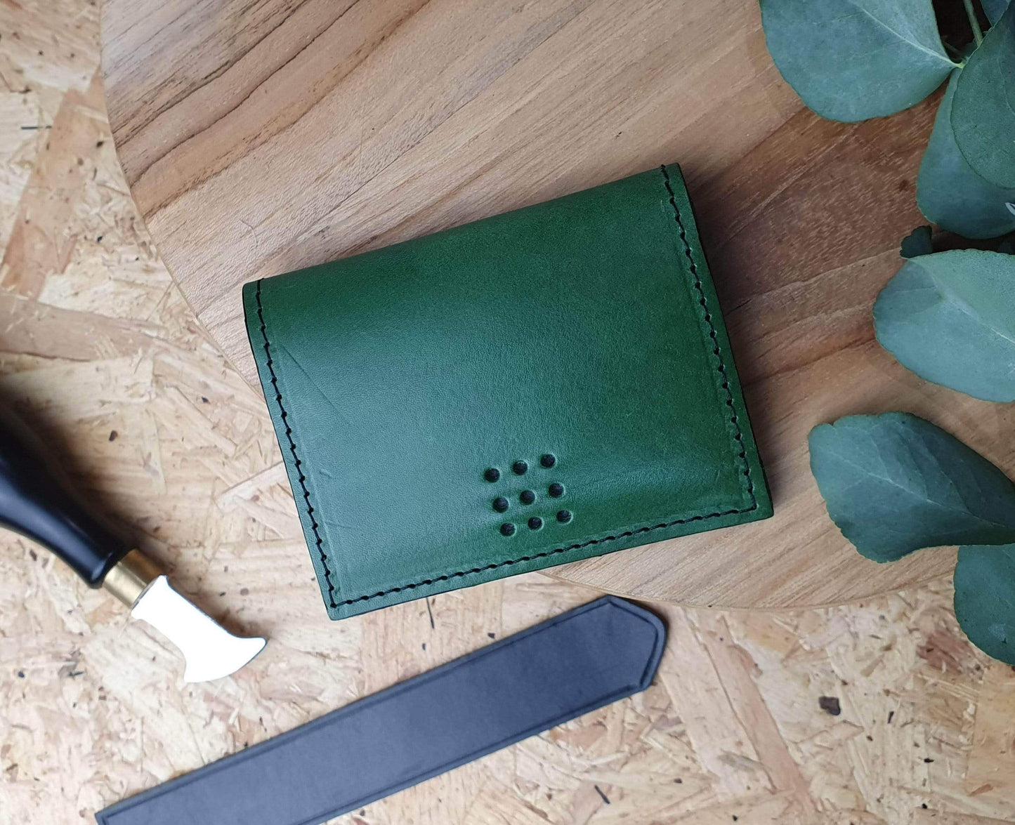 Hands of Tym SLG 'Larch Slim' Bespoke Handmade Slim Card Wallet