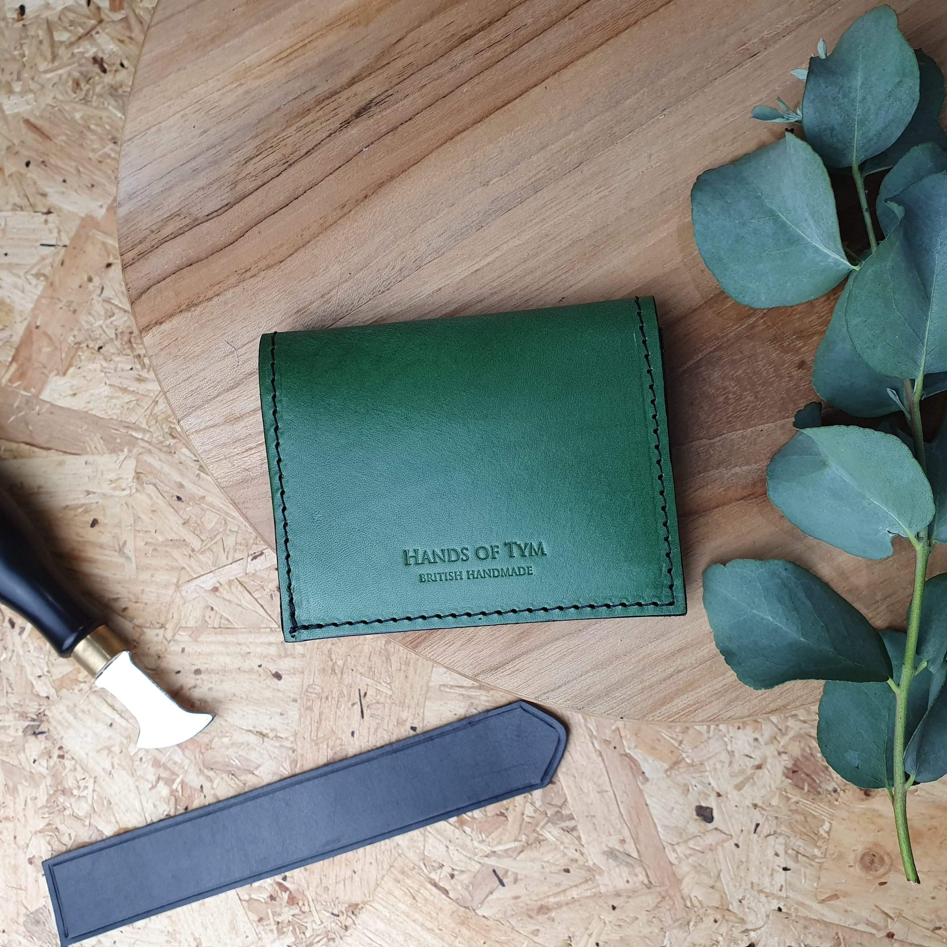 Hands of Tym SLG 'Larch Slim' Bespoke Handmade Slim Card Wallet