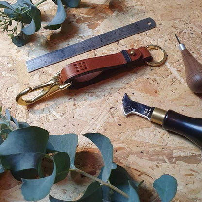 Hands of Tym SLG 'Sycamore Fob' The Bespoke Handmade Leather Key Fob