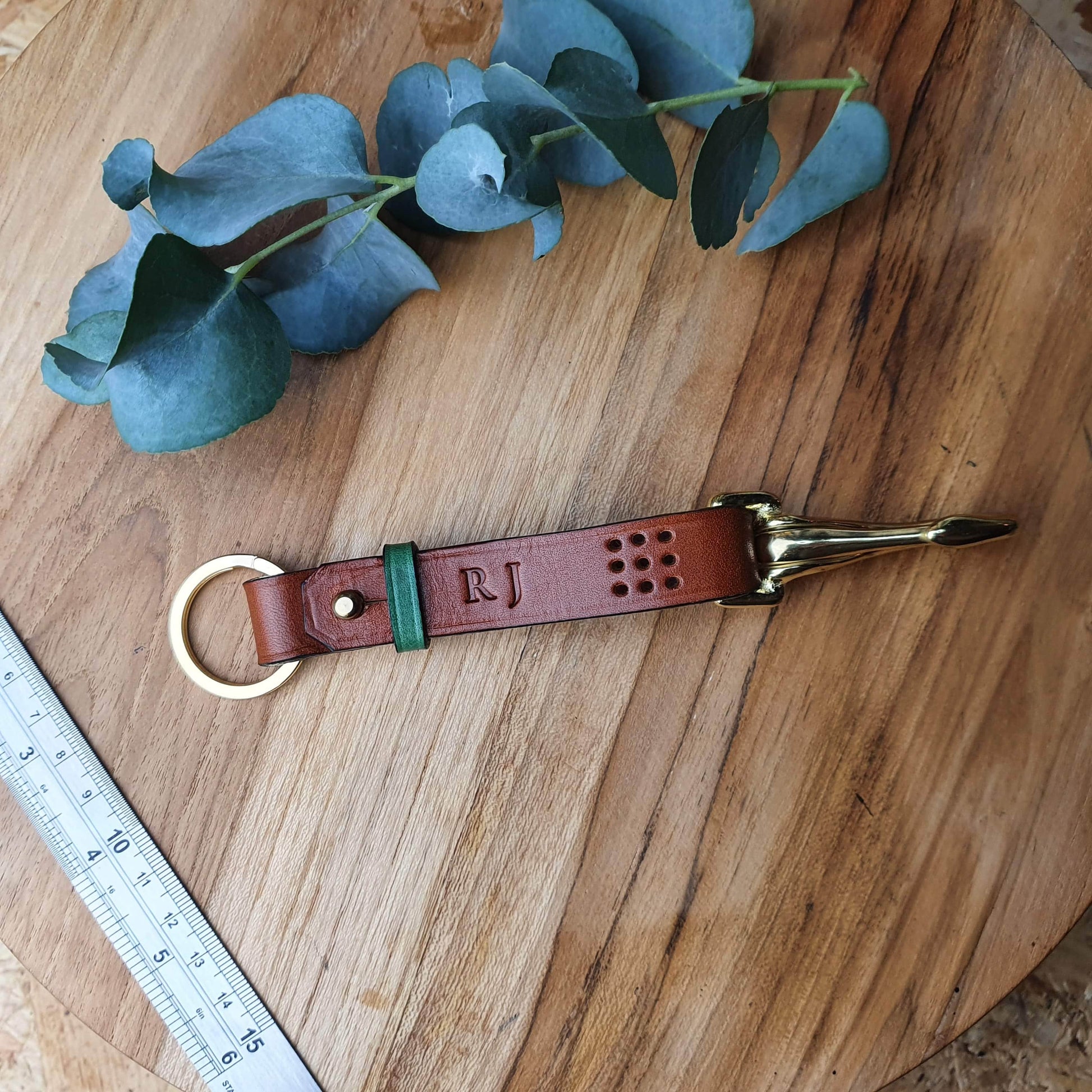 Hands of Tym SLG 'Sycamore Fob' The Bespoke Handmade Leather Key Fob
