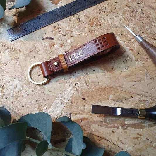thumbnail image 2 of Boosted Trading Co TRD Leather Key Ring – Hand Finished, Full Grain Leather – Made In UK (Black) 2 of 4