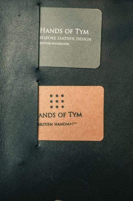Hands of Tym stationery 'Laurel' The Bespoke Handmade Luxury Leather Notebook / Diary A4