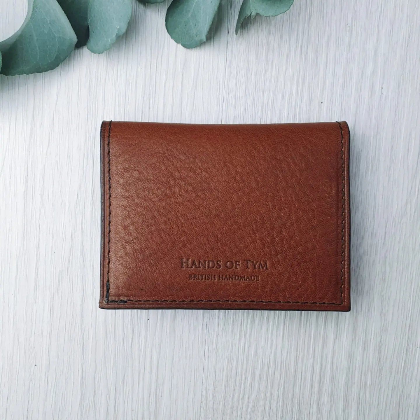 Hands of Tym Wallets & Money Clips 'Larch Slim' Bespoke Handmade Leather Slim Card Wallet